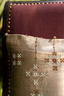 Royal Ivory Rabari Artisan Cushion Cover