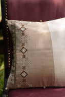 Heritage Cream Rabari Artisan Cushion Cover