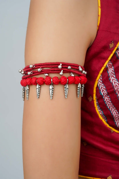 Red Layered Baju Bandh