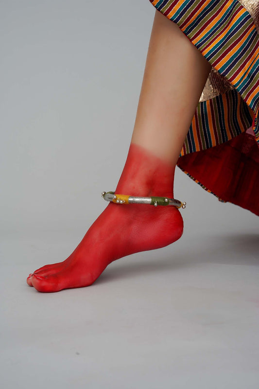 Green Kada Anklet