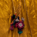 Yellow Modal Chaniya with Ajrakh Lumpi Border | 8 Metre