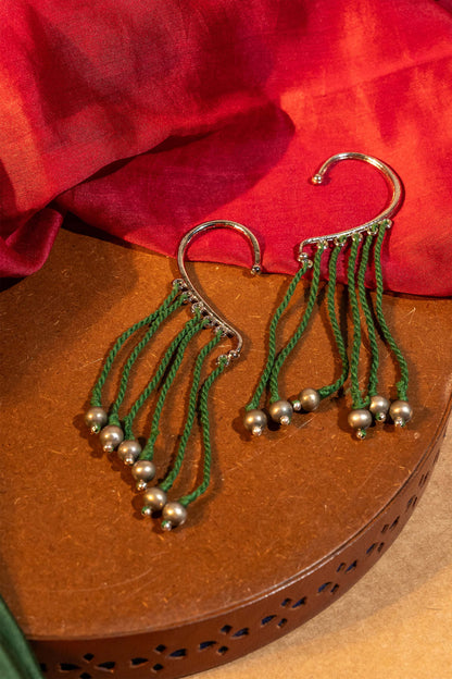 Green Earcuff Dangler