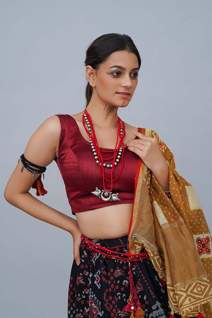 Red Layered Necklace