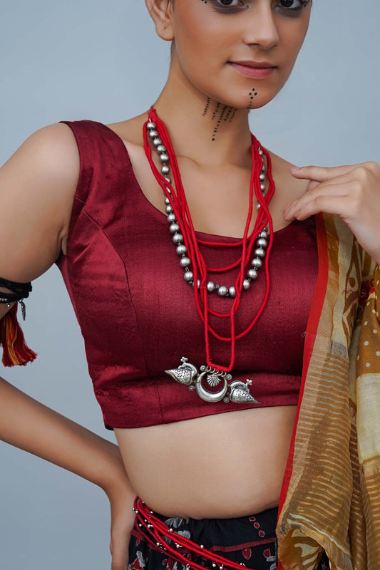 Red Layered Necklace