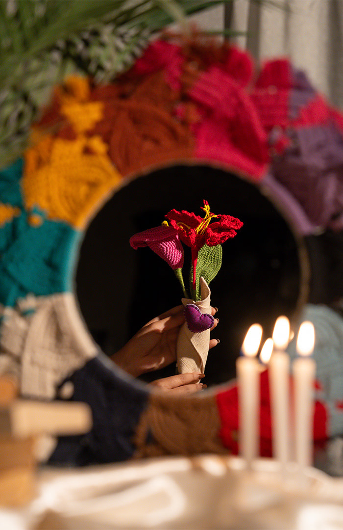 Dreamy Pink and Purple Crochet Bouquet
