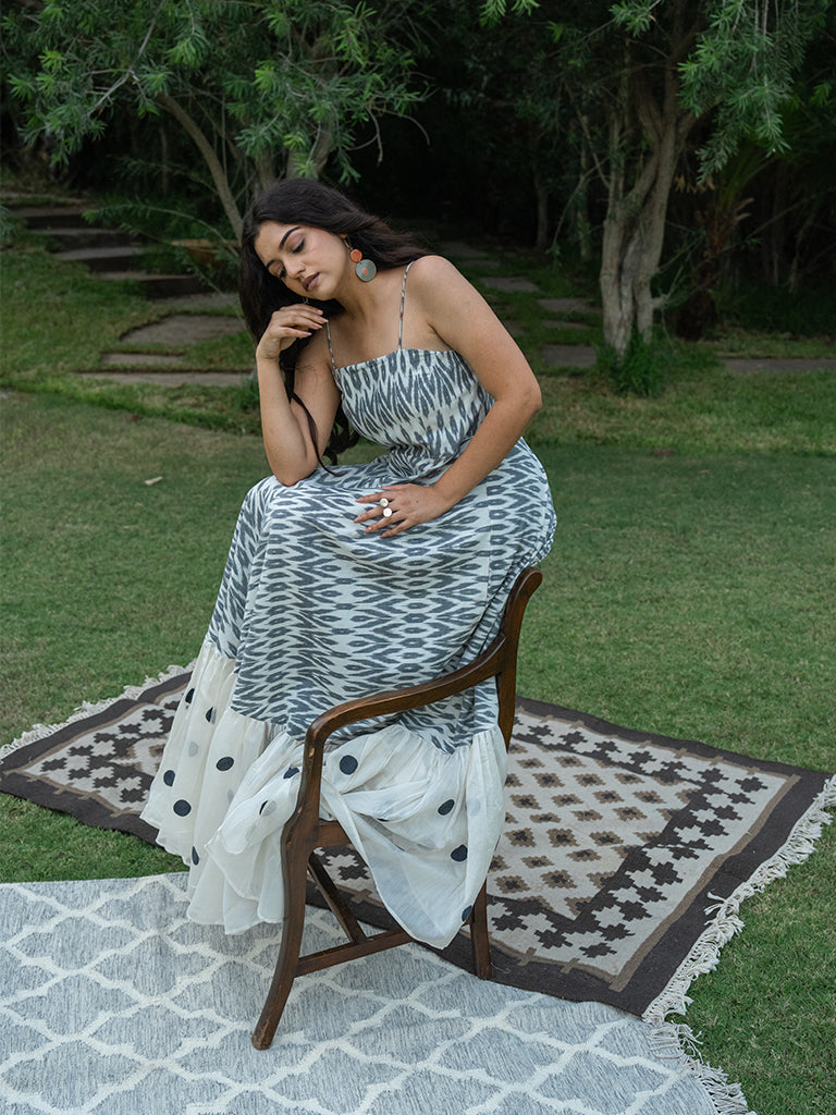Flary Sling Dress - Grey