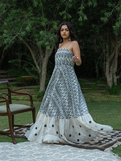 Flary Sling Dress - Grey