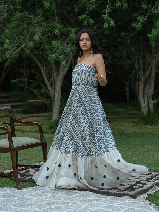 Flary Sling Dress - Grey