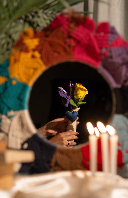 Charming Handmade Crochet Flowers Bouquet