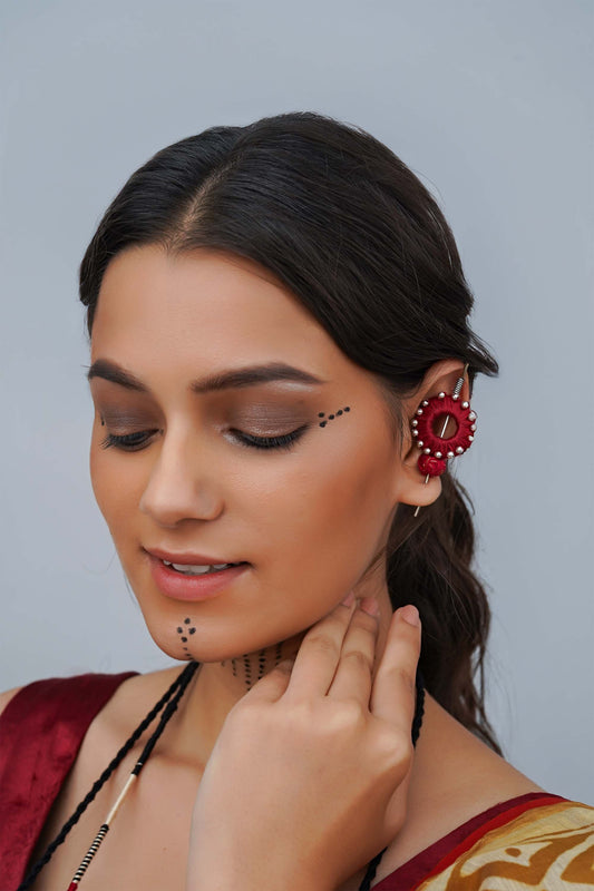 Red Sun Earcuff