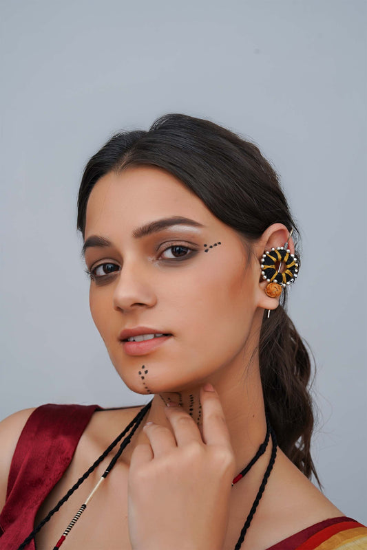 Black Sun Earcuff