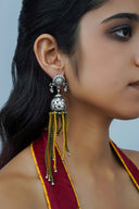 Green Twisted Thread Jhumki