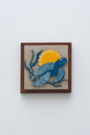 3D Kurma Lipi 7x7 Madhubani Handpainted Decorative Wall Frame
