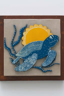 3D Kurma Lipi 7x7 Madhubani Handpainted Decorative Wall Frame
