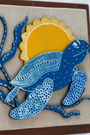 3D Kurma Lipi 7x7 Madhubani Handpainted Decorative Wall Frame
