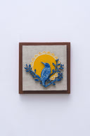 3D Neel Pakshi 7x7 Madhubani Handpainted Decorative Wall Frame
