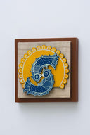 3D Duija 7x7 Madhubani Handpainted Decorative Wall Frame
