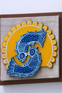 3D Duija 7x7 Madhubani Handpainted Decorative Wall Frame
