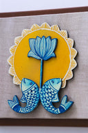 3D Jalrang 7x7 Madhubani Handpainted Decorative Wall Frame
