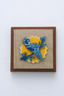 3D Mithila Mayur 7x7 Madhubani Handpainted Decorative Wall Frame
