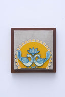 3D Mayura 7x7 Madhubani Handpainted Decorative Wall Frame
