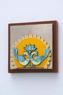 3D Mayura 7x7 Madhubani Handpainted Decorative Wall Frame
