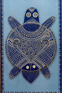 2D Kurma 12x19 Madhubani Handpainted Decorative Wall Frame
