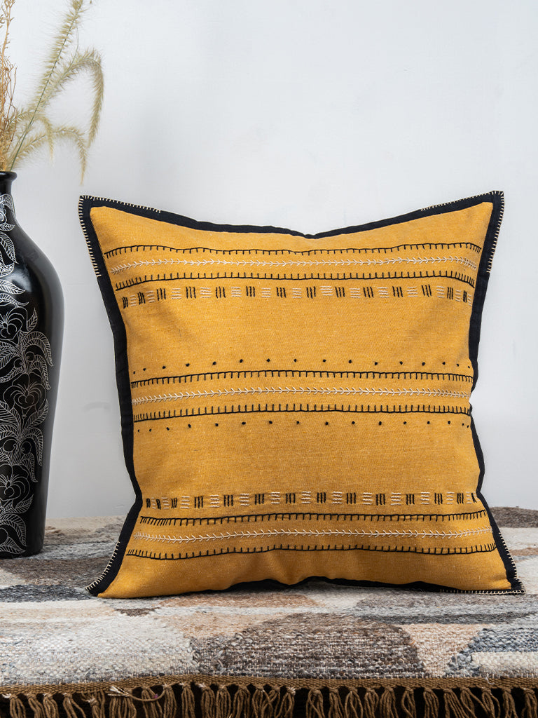 Desert Rhythm Handcrafted Cushion Cover