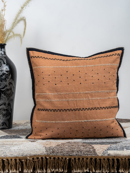 Rustic Tribal Harmony Cushion Cover