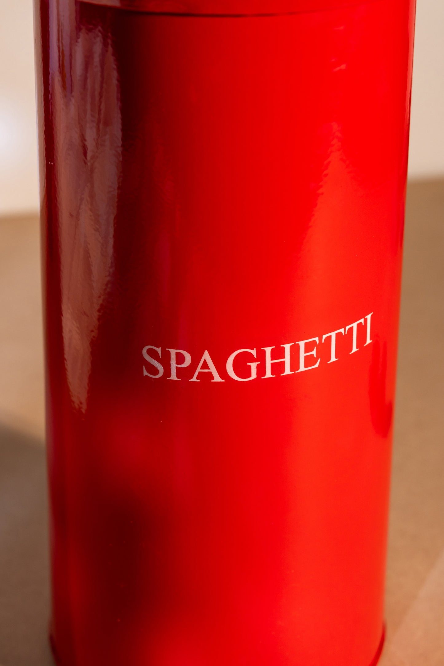 Red Aluminum Spaghetti Box