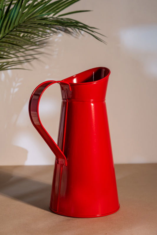Red Aluminum Casted Water Jug