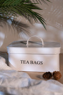 White Aluminium Casted Tea Bags Box