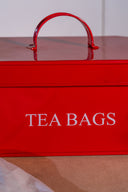 Red Aluminium Casted Tea Bags Box