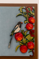 3D Apple Perch 7x7 Handpainted Decorative Wall Frame