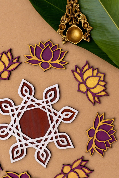 Kolam Kamal Rangoli
