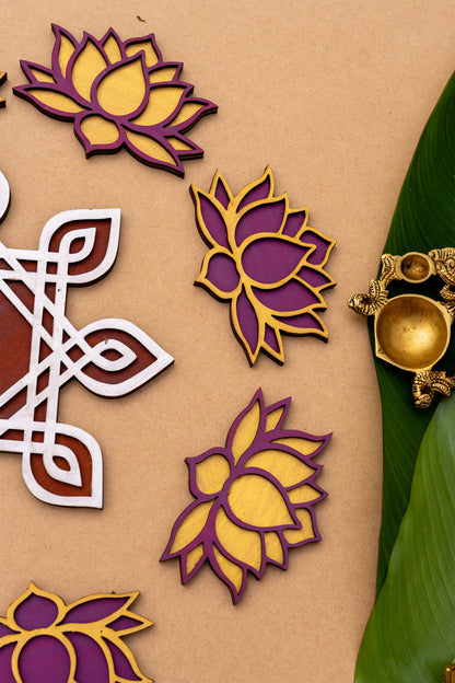 Kolam Kamal Rangoli