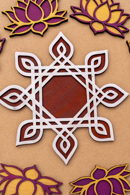 Kolam Kamal Rangoli