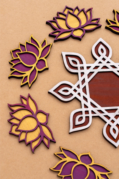 Kolam Kamal Rangoli