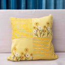 Yellow & Ivory Floral Cushion Set of 4 | Craftroots