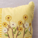 Yellow & Ivory Floral Cushion Set of 4 | Craftroots