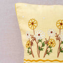 Yellow & Ivory Floral Cushion Set of 4 | Craftroots