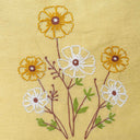 Yellow & Ivory Floral Cushion Set of 4 | Craftroots