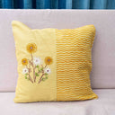 Yellow & Ivory Floral Cushion Set of 4 | Craftroots