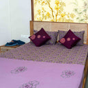 Purple Bedsheet & Cushion Cover Set | Craftroots