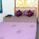 Purple Bedsheet & Cushion Cover Set | Craftroots