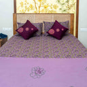 Purple Bedsheet & Cushion Cover Set | Craftroots