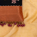 Brown Rabari Butta Mobile Pouch | Handcrafted Rabari Work