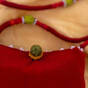 Red Wave Rabari Mobile Pouch | Handcrafted Rabari Work