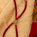 Red Wave Rabari Mobile Pouch | Handcrafted Rabari Work
