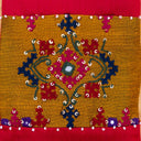 Pink Rabari Work Mobile Pouch | Handcrafted Rabari Work